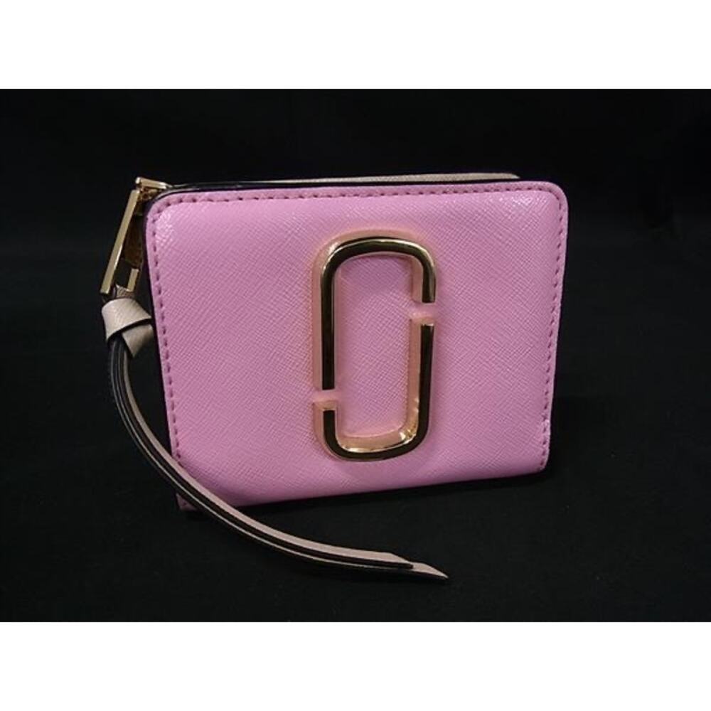 MARC JACOBS Snapshot Leather Bifold Wallet PINK|RED-F271